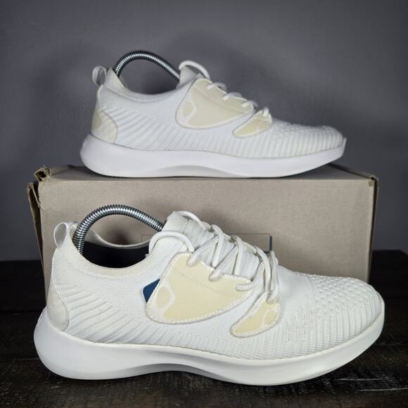 Vessi White Cream Sneakers - Picture 1 of 12